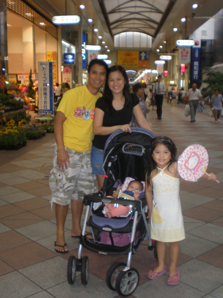 Family Enjoying Ginza